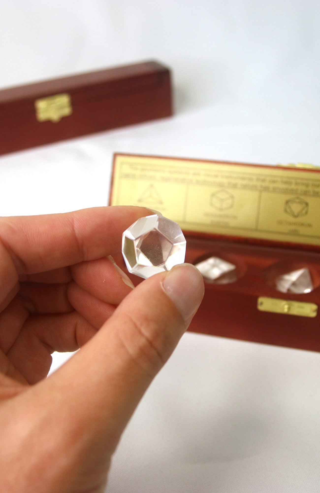 Clear Quartz Geometric Shapes (Boxed)